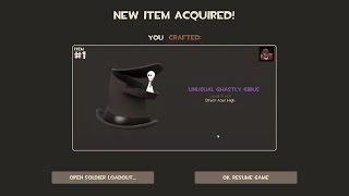 How to Craft a Unusual Ghastly Gibus in TF2 [upl. by Lelah875]