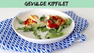 RECEPT Italiaans gevulde kipfilet  LEKKER EN SIMPEL [upl. by Santiago]