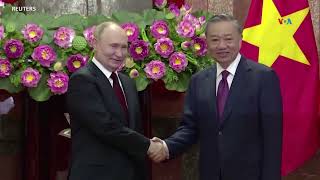 Putin firma acuerdos con Vietnam durante gira asiática en medio de aislamiento internacional [upl. by Eilegna]