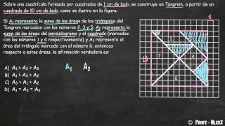 Razonamiento Geometrico Problema 112  Tangram [upl. by Naujal998]