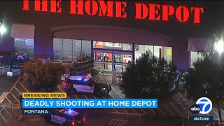 Fontana police fatally shoot armed man inside Home Depot [upl. by Sherar]