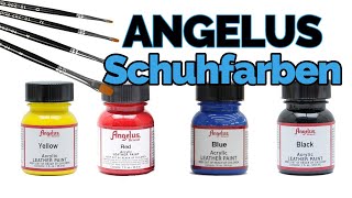 Schuhe richtig bemalen mit Angelus Acrylfarben [upl. by Oicram113]