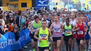 Amsterdam Marathon 2017 start 1e groep 21km Stadionweg [upl. by Fowler216]