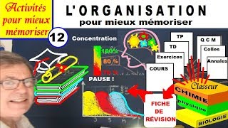 S’organiser pour mieux mémoriser et réussir examen et concours  12 [upl. by Htnnek]