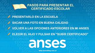 Pasos para presentar el Certificado de la Ayuda Escolar de Anses [upl. by Uriiah]