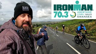 Ironman Swansea 703 bike course supporting  Swim Bike Run Stu [upl. by Eeluj]