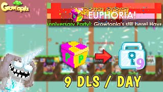 HOW TO PROFIT IN ANNIVERSARY WEEK 9 DLSDAY EASY TRICK📌  Growtopia [upl. by Ormand200]