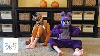 FIVE NIGHTS AT FREDDYS COSTUME REVIEW  KIDS LIFE 365  101716 [upl. by Millar]