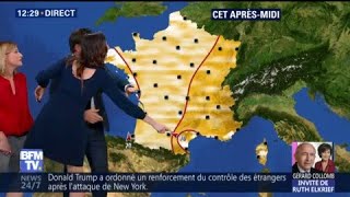 Un souci technique… pas de problème ils présentent la météo à trois [upl. by Lindsey659]