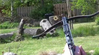 Pistolenarmbrust 80 lbs Vergleichstest Man Kung Hawk 22 und Cobra [upl. by Erialcyram]