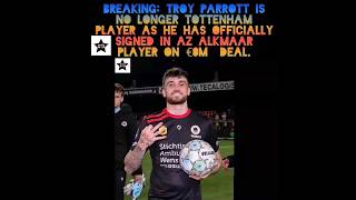 Troy Parrott joins AZ Alkmaar trending football [upl. by Lemak]