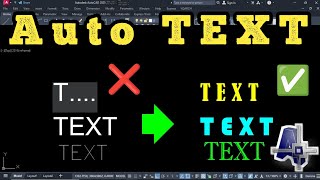 quotAuto Text AutoCAD LISP  Best CAD Tutorialsquot [upl. by Leifer]