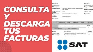 Consultar facturas emitidas y recibidas del SAT 2024 [upl. by Yank556]