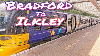 BRADFORD TO ILKLEY TRAIN  VIEW OF YORKSHIRES STUNNING COUNTRYSIDE [upl. by Mayyahk925]