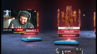 Nickmercs Gets An HEIRLOOM On Early Access Account  Apex Legends [upl. by Rolecnahc]