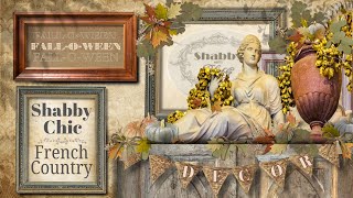 DIY Shabby Chic French Country Decor FallOHalloween  Outdated Thrifted Items To Vintage Style [upl. by Denys]