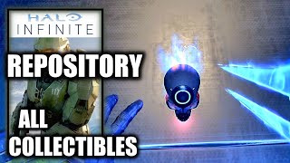 Halo Infinite  Repository All Collectible Locations All Skulls amp UNSC Audio Logs [upl. by Aretak]