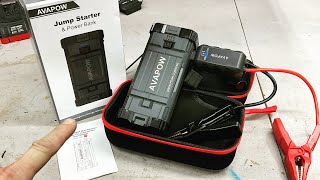 Honest Review Of The AVAPOW 3000A Portable Car Jump Starter And Power Supply Pretty Awesome [upl. by Kam]