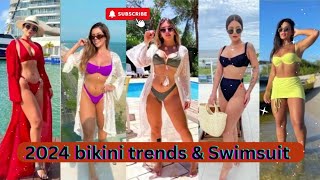 New Bikinis amp Swimsuit 2024 Trendy Bikinis Flattering OnePiece and Versatile TwoPiece Swimsuits [upl. by Netsrik827]