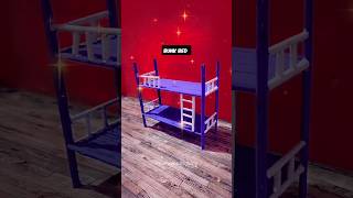 bunk bed  how to make a bunk bed with paper shorts diy bunkbed [upl. by Xella30]