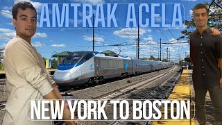 Amtrak Acela Business Class  New York to Boston [upl. by Nevsa]