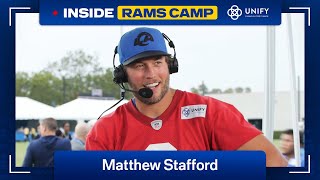 Matthew Stafford On Entering His 16th Season Progress of New Players amp More  Inside Rams Camp [upl. by Damle]