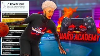 NBA 2K22 GUARD ACADEMY BEST HANDCAM ADVANCE DRIBBLE TUTORIAL  FASTEST DRIBBLE MOVES in 2K22 [upl. by Ayadahs]