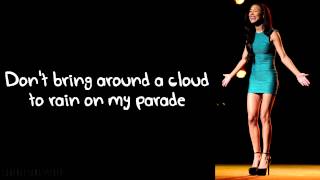 Glee  Dont Rain On My Parade Lyrics [upl. by Teteak]