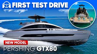 🚀 Tested NEW Pershing GTX80 with folddown balconies  Test Tour amp Review [upl. by Alton416]