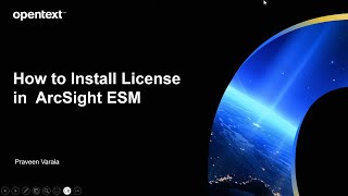 How to Install ArcSight ESM License [upl. by Aropizt]