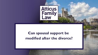 AFL FAQs Can spousal support be modified after the divorce [upl. by Fairfax]