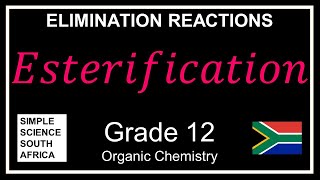 Esterification  Dehydration through Elimination [upl. by Christalle129]