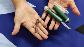 How to refill insulin pen with cartridge [upl. by Lahsiv]