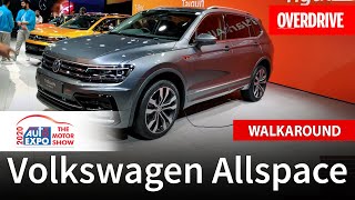 Volkswagen Tiguan AllSpace walkaround review I Auto Expo 2020  OVERDRIVE [upl. by Kassaraba]