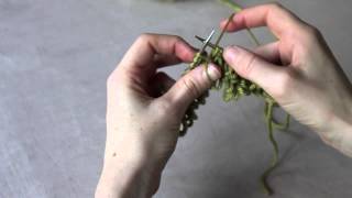 How to Knit Loopy Stitch  The Easy Way Tutorial [upl. by Enailil965]