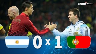 Argentina 0 x 1 Portugal Messi x C Ronaldo ● 2014 Friendly Extended Goals amp Highlights HD [upl. by Adyl243]