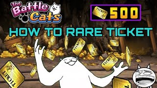 How to FARM Rare Cat Tickets  The ULTIMATE GUIDE  The Battle Cats [upl. by Eno]