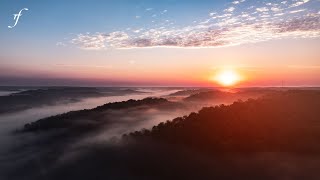 UNCUT Foggy Morning and Sunrise on Caney Fork River [upl. by Eetsirhc]