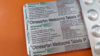 Olmesartan Medoxomil 20 mg  Olmesar 20 mg Uses [upl. by Nauqaj278]