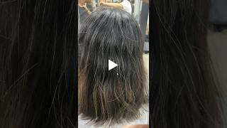 How to Perfectly Cover White or Grey Hair with Streaks and One Shade Dye beforeandafter [upl. by Doykos952]