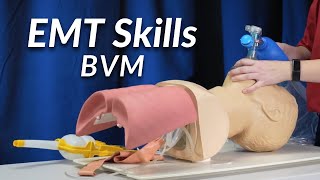 BVM Ventilation of an Apneic Adult Patient  EMT Skill [upl. by January]