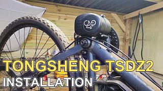 EASY TONGSHENG TSDZ2 MID MOTOR KIT INSATLLATION [upl. by Ydneh]