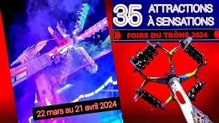 Les 35 Attractions de la Foire du Trône 2024 [upl. by Adnilam137]