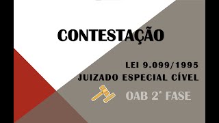 Contestação Cível Juizado Especial modelo prático [upl. by Yeknarf762]