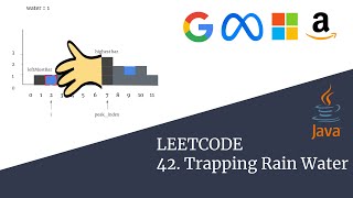 Trapping Rain Water  LeetCode 42 [upl. by Nnylyaj]