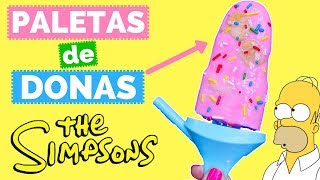 PALETAS DE DONAS DE LOS SIMPSON – La Cooquette [upl. by Aihsemot]