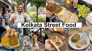 Kolkata Street food  Part 1   Kachori Baked Rasgulla Kathi roll and more [upl. by Brigette576]