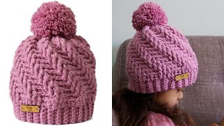 🌈Gorro en ESPIRAL Tejido a Crochet TODAS LAS TALLAS [upl. by Roshan314]