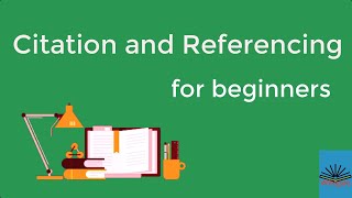 Citation and Referencing for beginners [upl. by Ahsiner12]