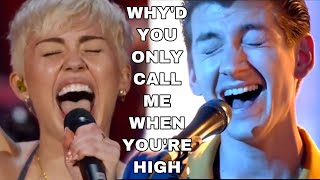 Miley Cyrus amp Arctic Monkeys  Why’d You Only Call Me When You’re High The Unofficial Remix [upl. by Atsejam]